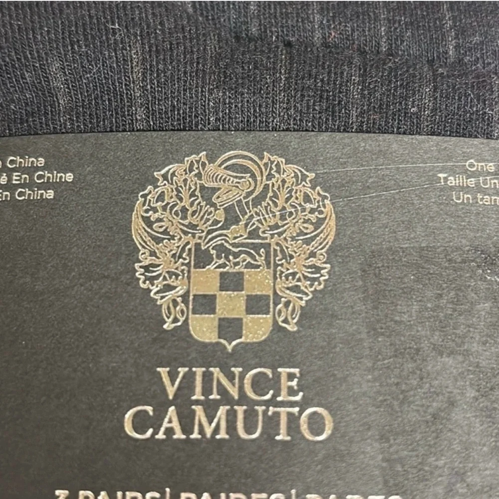 New Vince Camuto Socks 3 Pair Men’s Black Ribbed Dress Socks Business Casual - Picture 6 of 12